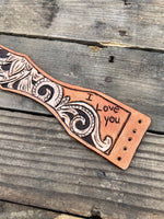Custom Leather Wedding Bridal Garter