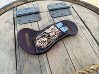 Custom Order- Horizontal EDC Leatherman Multi Tool Carved Sheath