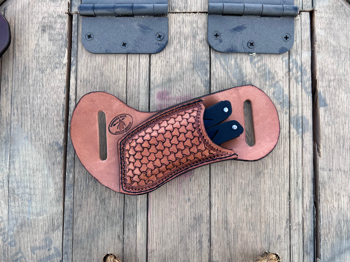 Custom Order- Horizontal Style Stamped EDC Leatherman Multi Tool Sheat ...