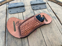 Custom Order- Horizontal Style Stamped EDC Leatherman Multi Tool Sheath