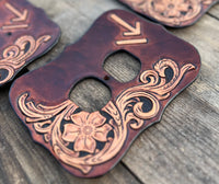 Custom Ordered Leather Light Switch Cover