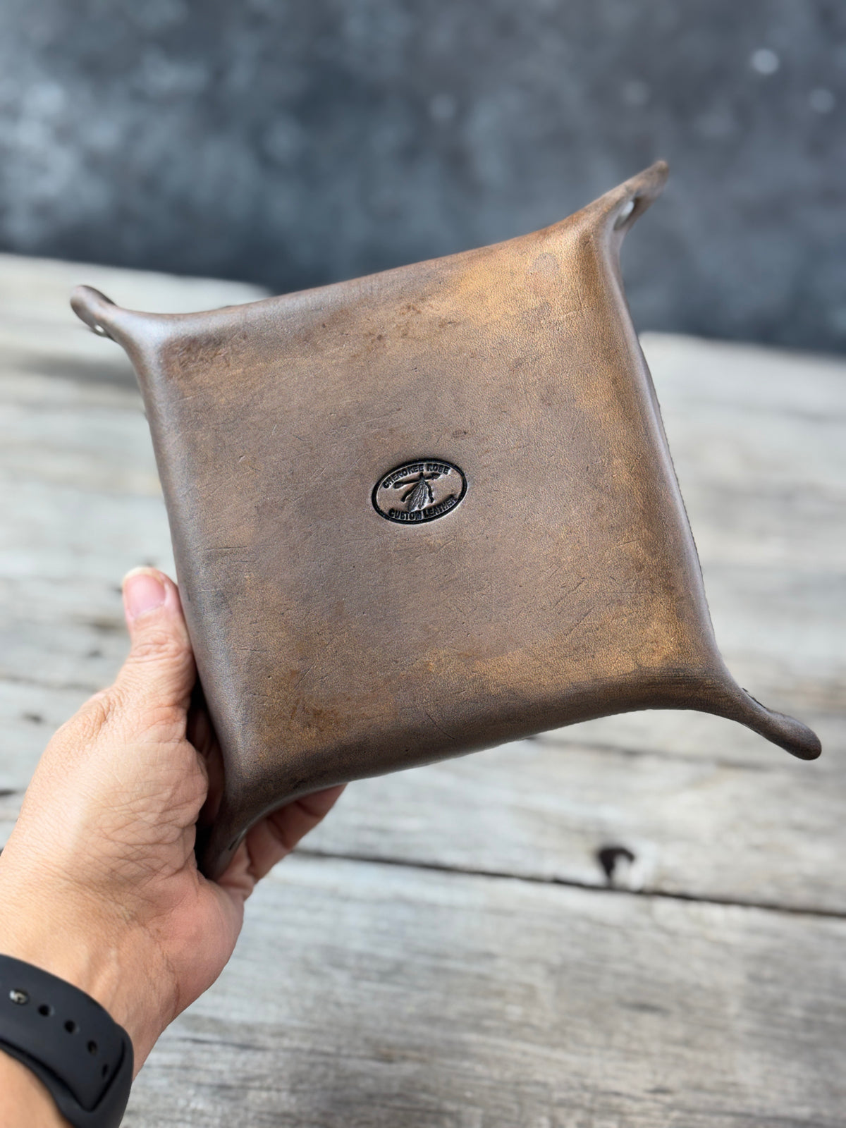 Steel Grey Dragon Scale Valet Tray