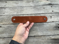 Floral Scrollwork Leather Cuff Bracelet