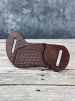 Texas Star Basketweave Stamped Multi-Tool Sheath