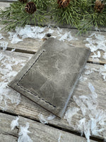 Handmade Minimalist Leather Wallet – Oil-Tanned Slim Fold with Color Options