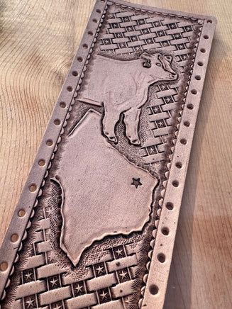 Texas and Show Heifer Natural Leather Show Stick Wrap
