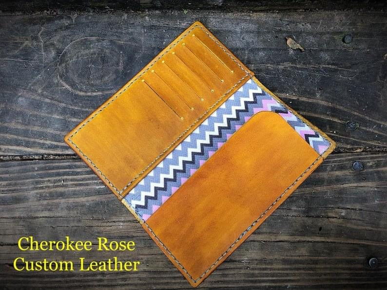 Custom Leather Checkbook Cover – Handmade Personalized Checkbook Cover
