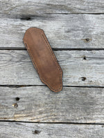 Leather Cast Iron Skillet Handle Cover – Floral & Scroll Design