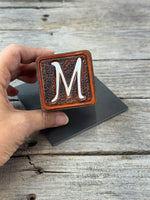 Custom Leather Wedding Ring Box | Personalized Initial Ring Bearer Box