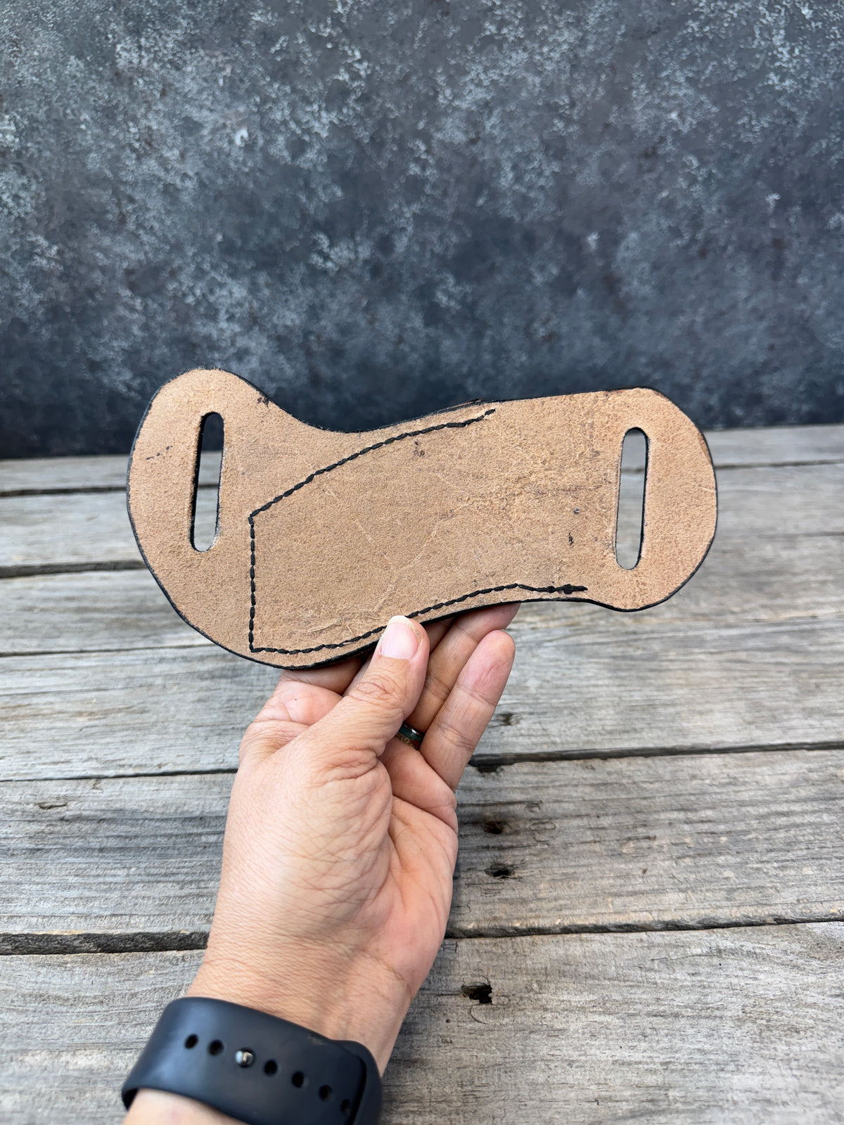 Horizontal Leather Multi-Tool Sheath