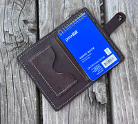 Medium Brown Oil Tanned Spiral Top Notebook Holder