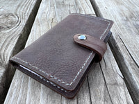 Medium Brown Oil Tanned Spiral Top Notebook Holder