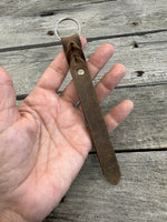 Rattler Tail Leather Keychains