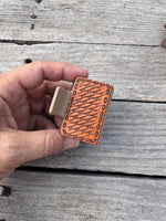 Hand Stamped Leather Hair Clips – 2” Mini Western Clips