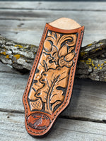 Leather Cast Iron Skillet Handle Cover – Oak Leaf & Acorn