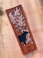 Oak Leaves and Show Heifer Leather Show Stick Wrap
