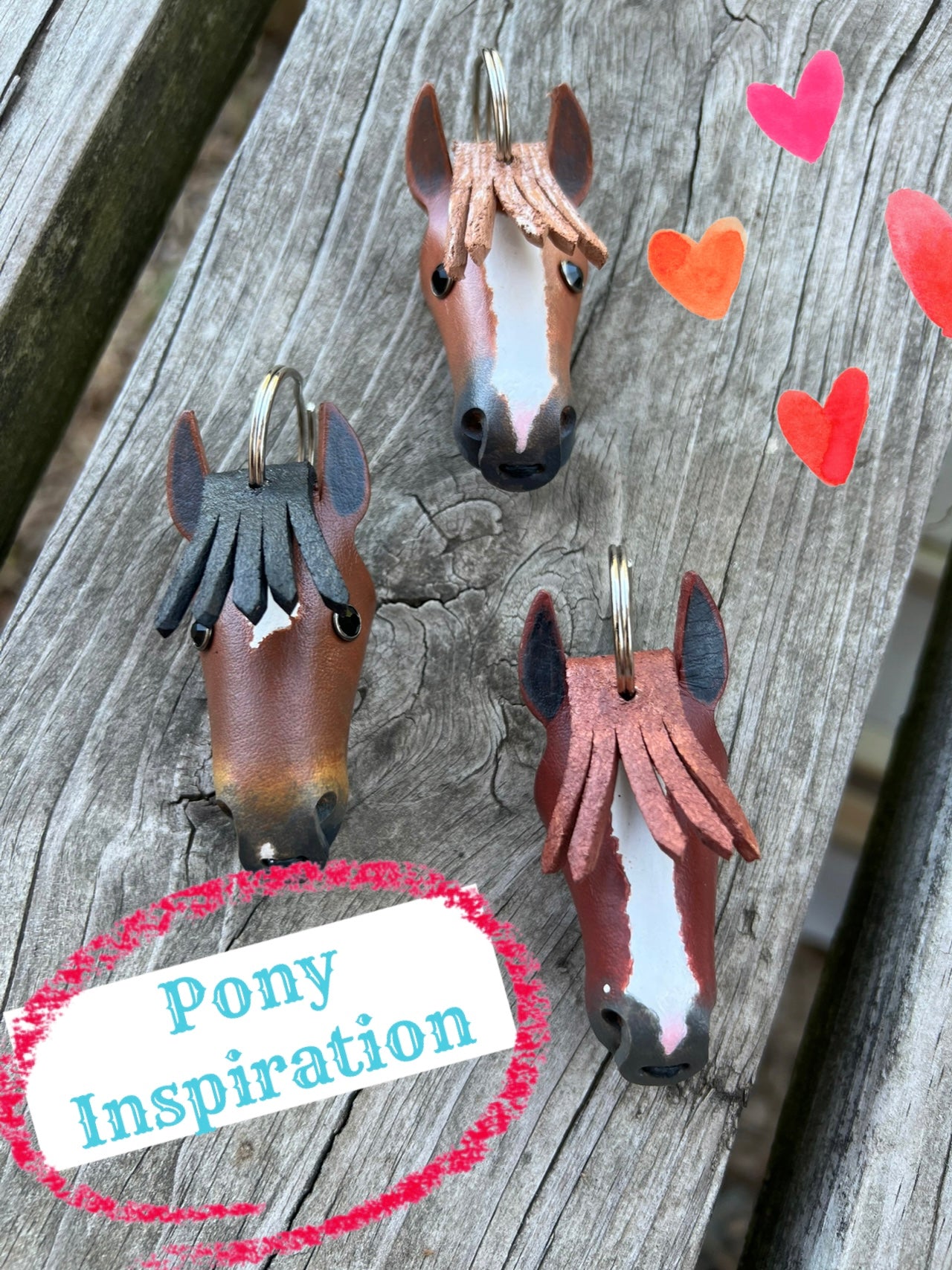 Paint Your Own Pony – DIY Leather Horse Head Keychain Kit