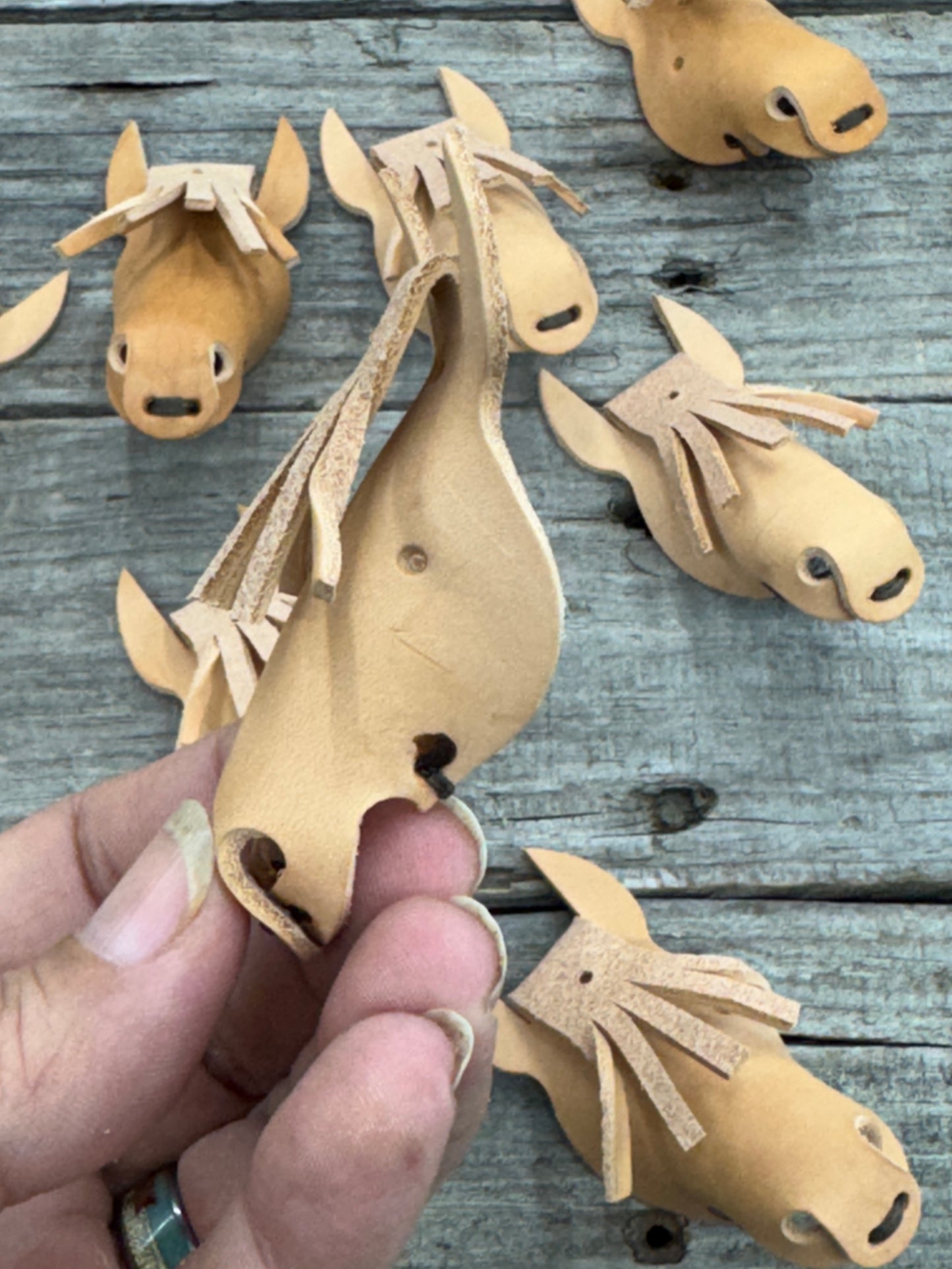 Paint Your Own Pony – DIY Leather Horse Head Keychain Kit