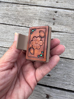 Hand Stamped Leather Hair Clips – 2” Mini Western Clips