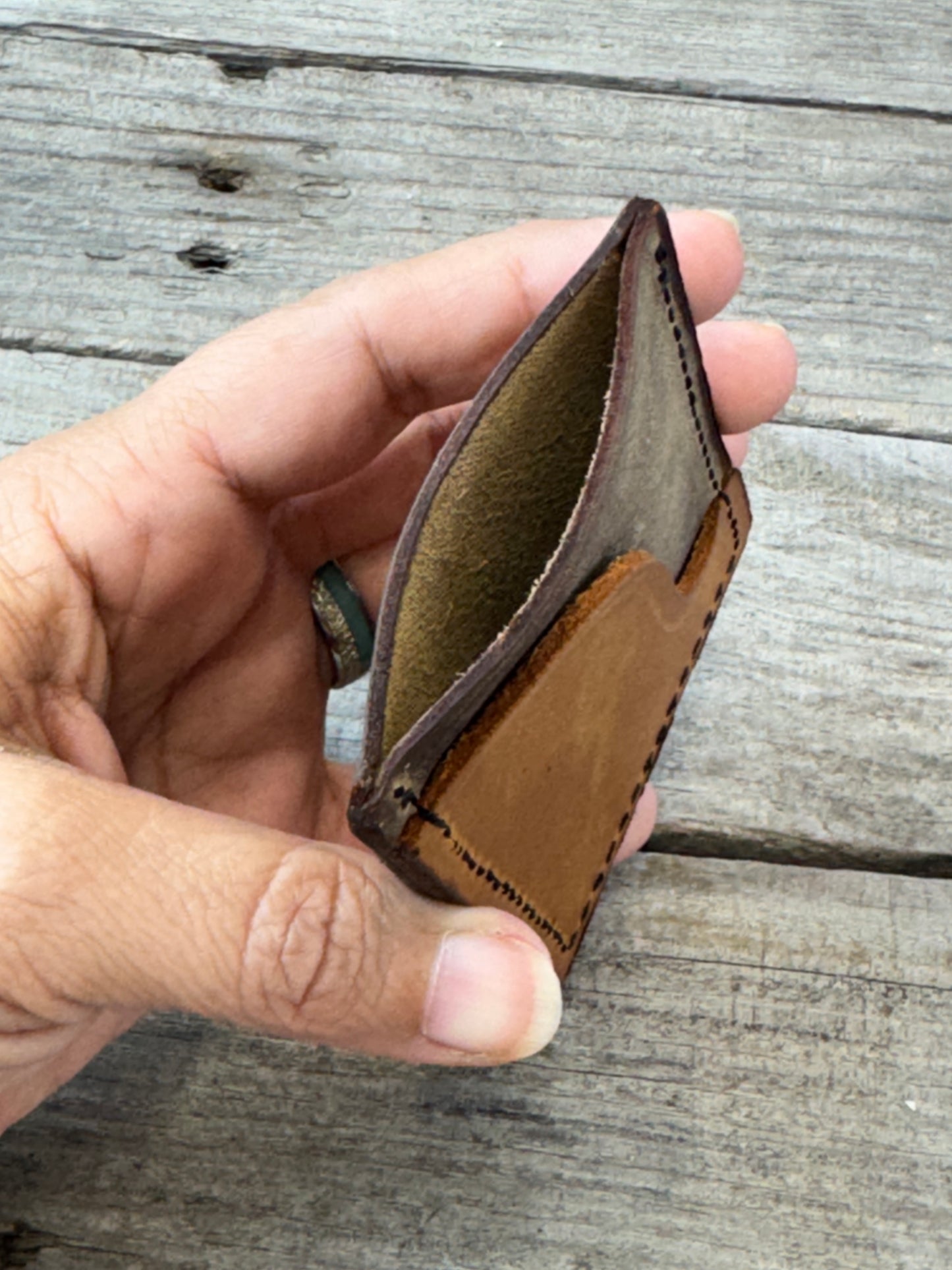 Palomino Oil Tanned Leather Card Wallet