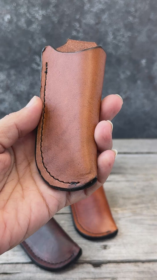 Vertical Leather Knife Sheath
