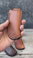 Vertical Leather Knife Sheath