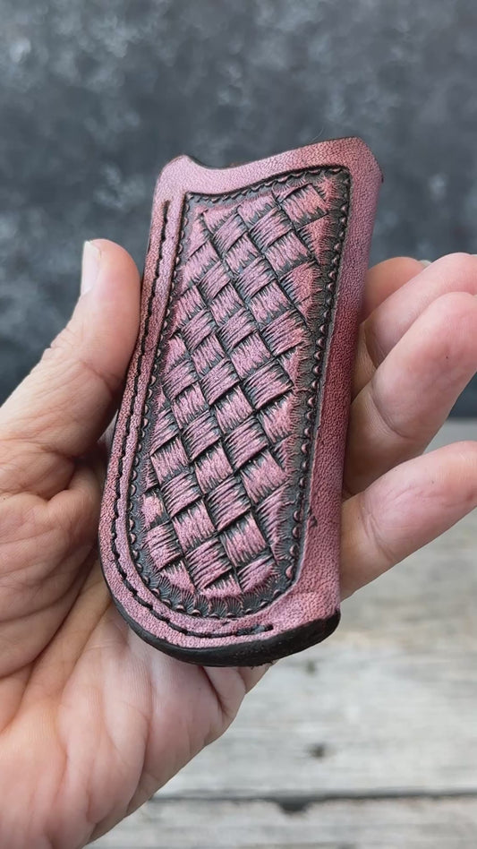 Woven Basketweave Vertical Knife Sheath