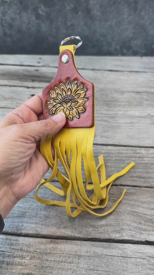 Yellow Sunflower Purse Hanger