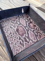 Men's Python Leather Valet Tray