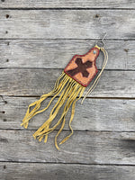 Western Red Cross Purse Hanger Ear Tag