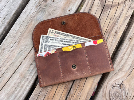 Running Paint Horses 3 Card Ladies Clutch Wallet