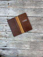 Rustic Brown Oil Tanned Leather Roper Style Long Wallet