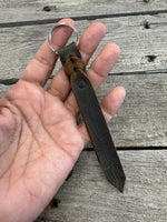 Rattler Tail Leather Keychains