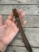 Rattler Tail Leather Keychains