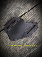 Custom Order- Slanted Style A Leather Pocket Knife Sheath