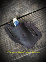 Custom Order- Slanted Style A Leather Pocket Knife Sheath