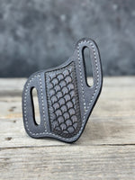 Stamped Dragon Scale Wide Pancake Knife Sheath