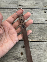 Rattler Tail Leather Keychains