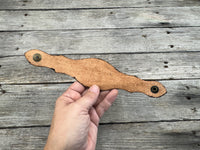 Stamped Arrowhead Leather Cuff Bracelet