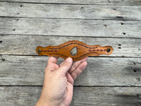 Stamped Arrowhead Leather Cuff Bracelet