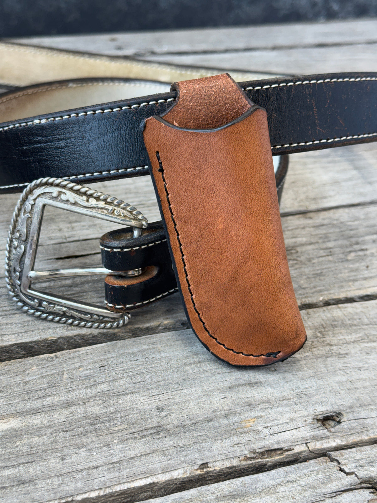 Vertical Leather Knife Sheath