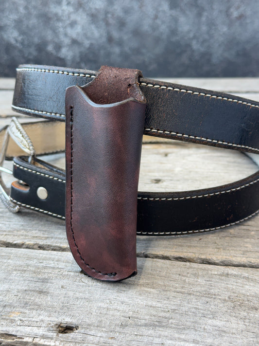 Vertical Leather Knife Sheath