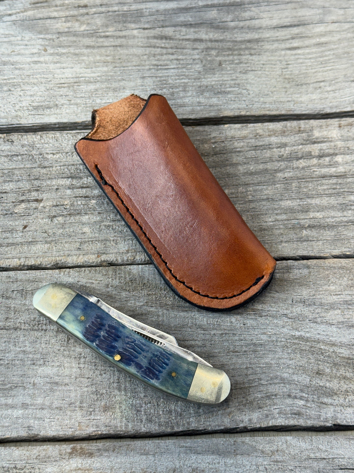 Vertical Leather Knife Sheath