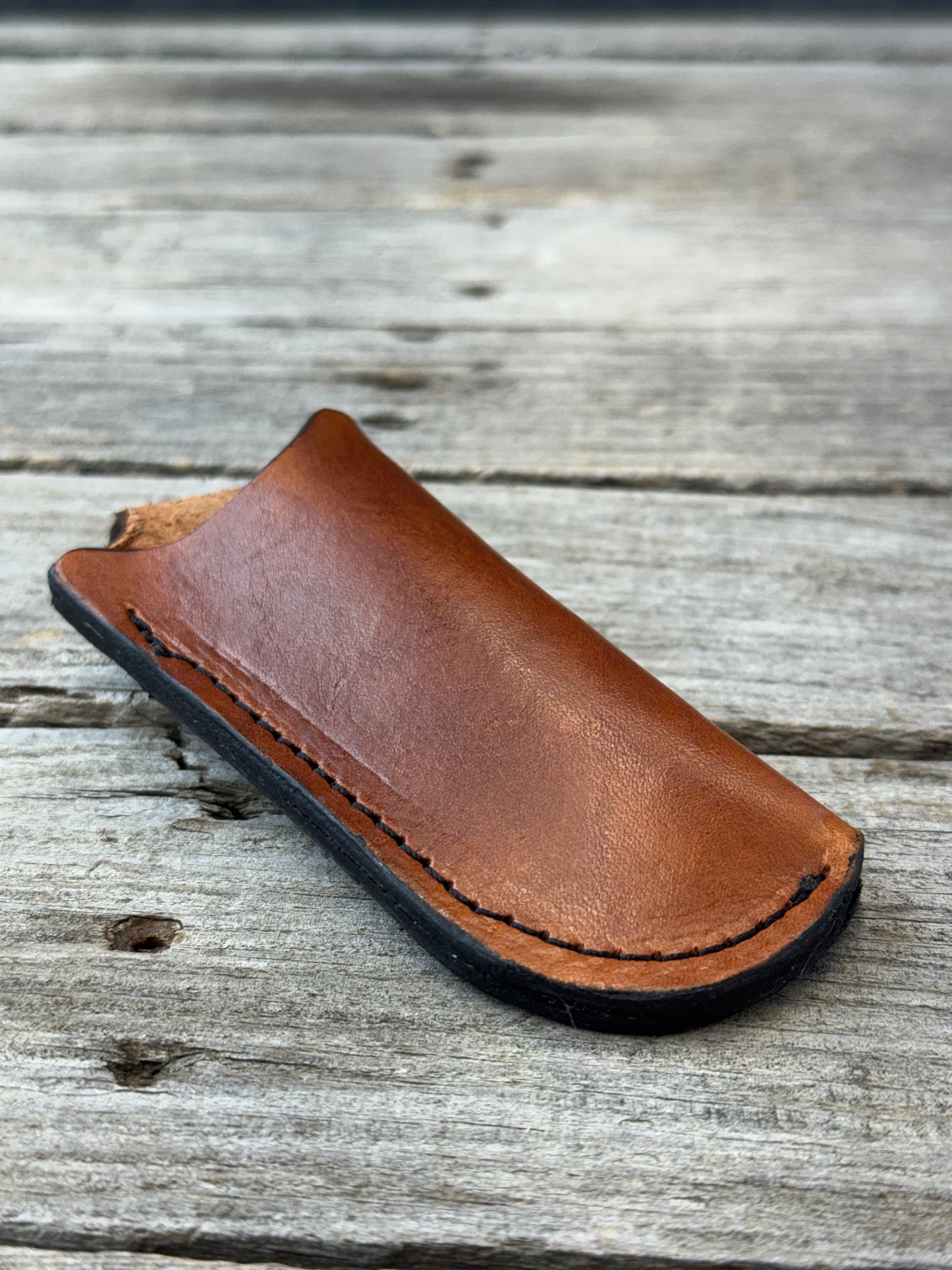 Vertical Leather Knife Sheath