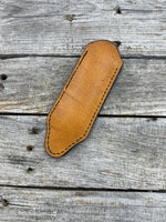 Hand Tooled Leather Cast Iron Skillet Handle Cover – Modern Western Floral Design