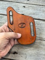 Woven Basketweave Leather Knife Sheath