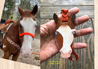 Custom Order Horse Face Key Chain
