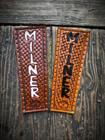 Custom Order Leather Show Stick Wrap
