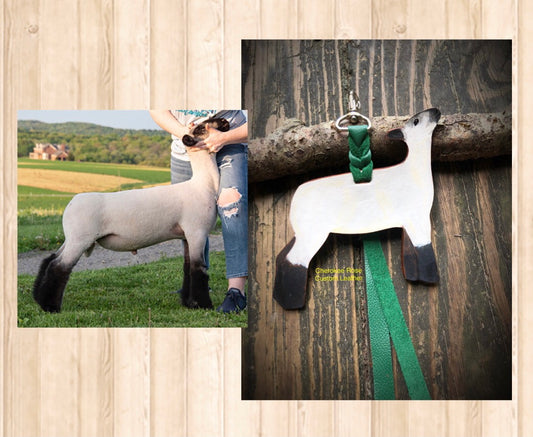 Custom Order Livestock Show Lamb Key Chain
