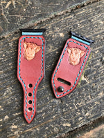 42/44mm Hairy Cow Custom Leather Apple Watch Band